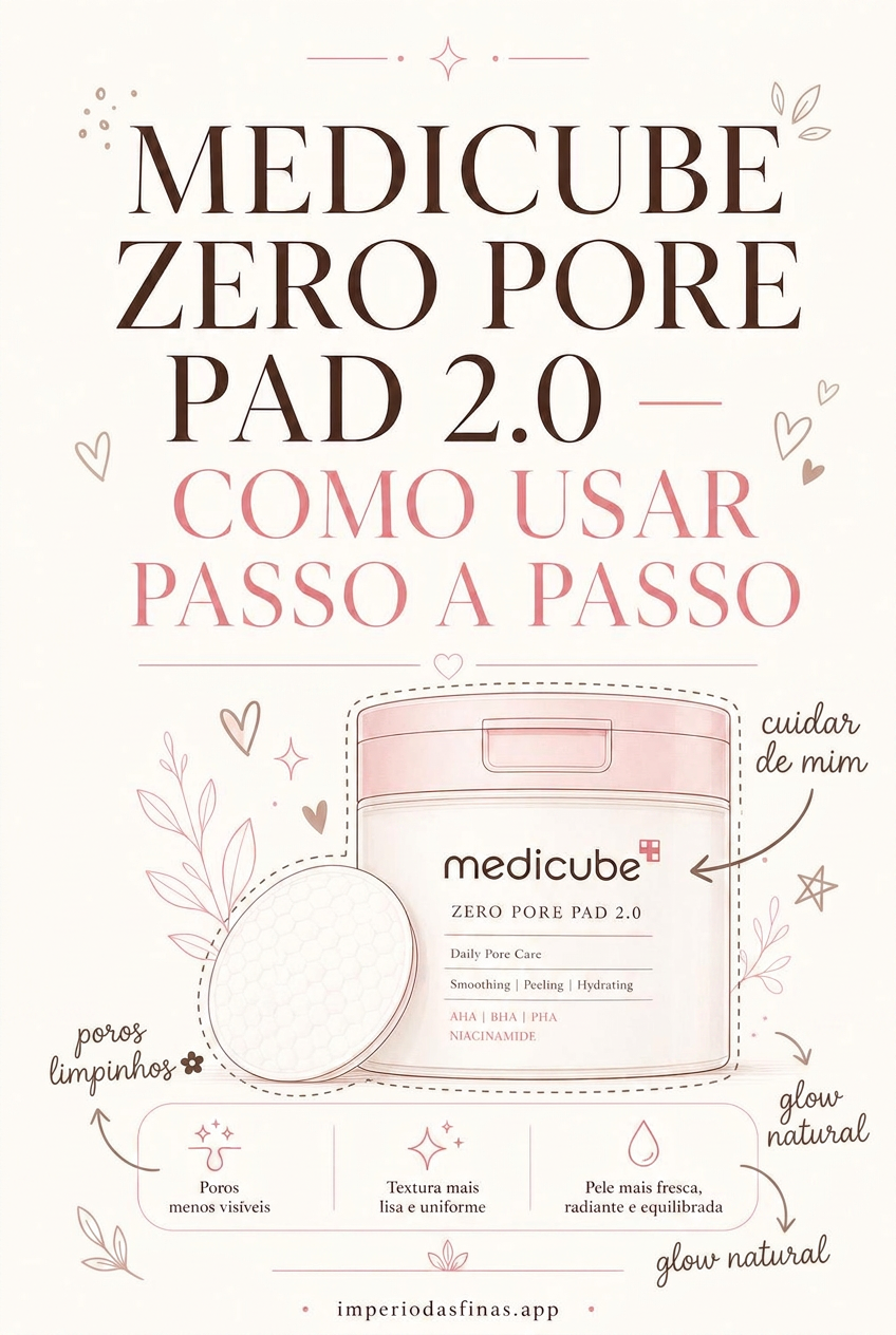 Medicube Zero Pore Pad 2.0: como usar passo a passo para poros menos visíveis — guia de skincare coreano em português